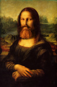 The Mona Lisa, a self portrait by Dave